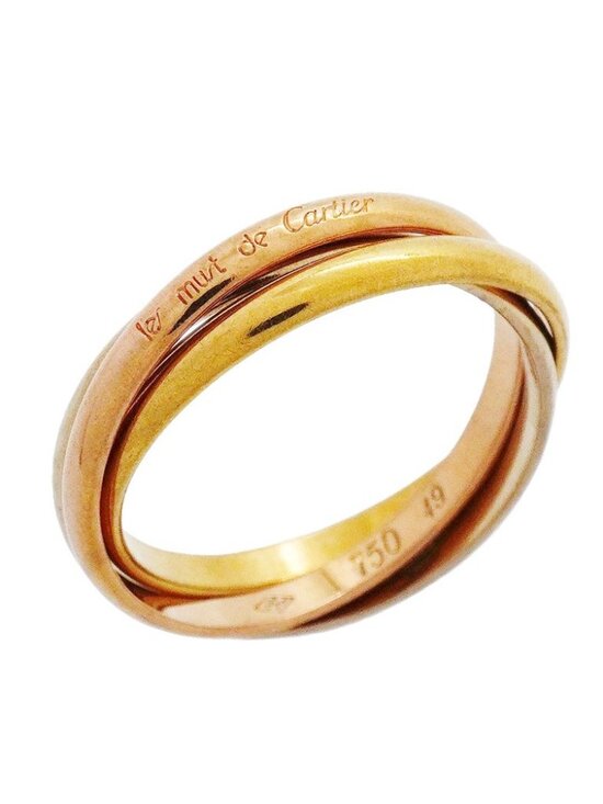 Cartier Jewelry - Cartier Ring Trinity XS 18K Yellow Gold 18K White Pink